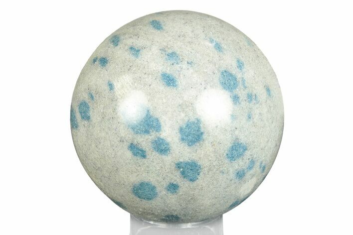 Blue Polka Dot Stone (Apatite & Cleavelandite) Sphere #245997